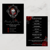 ゴシックスカルブラック製品レンジカード 名刺 (正面/裏面)