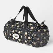 ゴシックスカルブルーフローラ ダッフルバッグ (右コーナー)