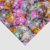 ゴシックスカルヘッドイエロー金ゴールドピンクヴィンテージスタイル 薄葉紙 (詳細)