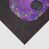 ゴシックスカルヘッドパープル抽象芸術アポップ・アートのート 薄葉紙 (詳細)