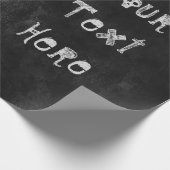 ゴシックスカルヘッドブラックアンドホワイトカスタム ラッピングペーパー (角)