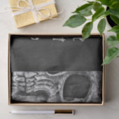 ゴシックスカルヘッドブラックアンドホワイトカスタム 薄葉紙 (ギフト)