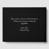 ゴシックスカルホワイト幽霊 – ダークムーディハロウィーン ゲストブック (裏面)