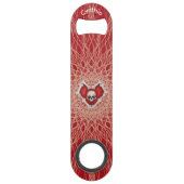 ゴシックスカルボーン赤いハート不気味緩和曲線 スピード栓抜き (裏面)