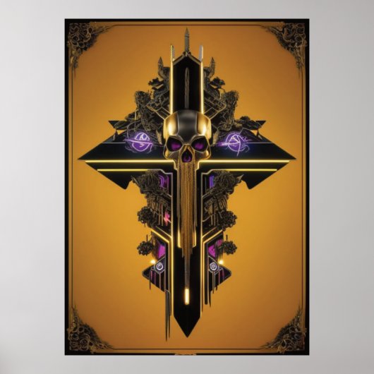 ゴシックスカルポスター ポスター (正面)