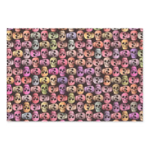 ゴシックスカルポップ・アートのアートピンクグリーンカラフルデザイン