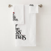 ゴシックスカルメリークリスマスバスタオルセット バスタオルセット (インサイチュ)
