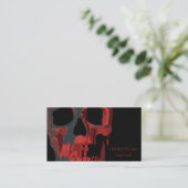 ゴシックスカルレッドグリーンブラックマカブル 名刺 (スタンド正面)