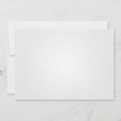 ゴシックスカルレッドローズ日付のカード結婚を保存 招待状 (裏面)