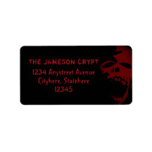 ゴシックスカルレッド&ブラックホラーテーマハロウィーン