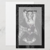 ゴシックスカルレディ 便箋 (正面/裏面)