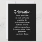 ゴシックスカルレディ 招待状 (裏面)