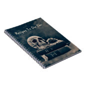 ゴシックスカルヴィンテージオールドブックスシアノタイプレシピ ノートブック (右側)