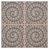 ゴシックスカルヴィンテージセピア抽象芸術らせん模様 ファブリック (見本)