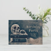 ゴシックスカルヴィンテージブックスマカブルRIPへ彼女の20s 招待状 (スタンド正面)