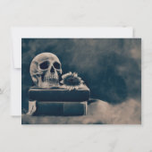 ゴシックスカルヴィンテージブックスマカブルRIPへ彼女の20s 招待状 (裏面)