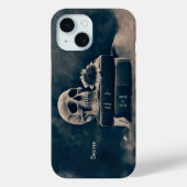 ゴシックスカルヴィンテージ古書暗いアカデミア Case-Mate iPhoneケース (裏面)