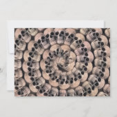 ゴシックスカルヴィンテージ抽象芸術ハローウィンパーティ 招待状 (裏面)