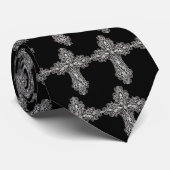 ゴシックスカル十字架 ネクタイ (ロール)