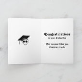 ゴシックスカル卒業おめでとう カード (内部)