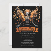 ゴシックスカル妖精の国ハロウィーン衣装パーティー 招待状 (正面)