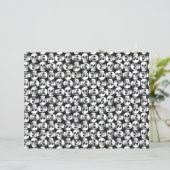 ゴシックスカル恐怖白黒パターンデザイン (スタンド正面)