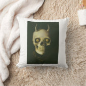 ゴシックスカル枕 クッション (ブランケット)