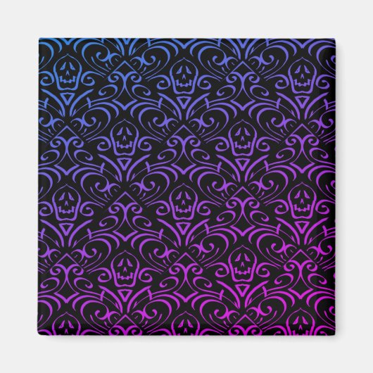 ゴシックスカル模様 マグネット (正面)