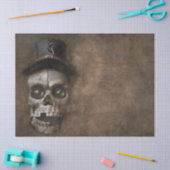 ゴシックスカル素朴切り離 薄葉紙 (クラフト)