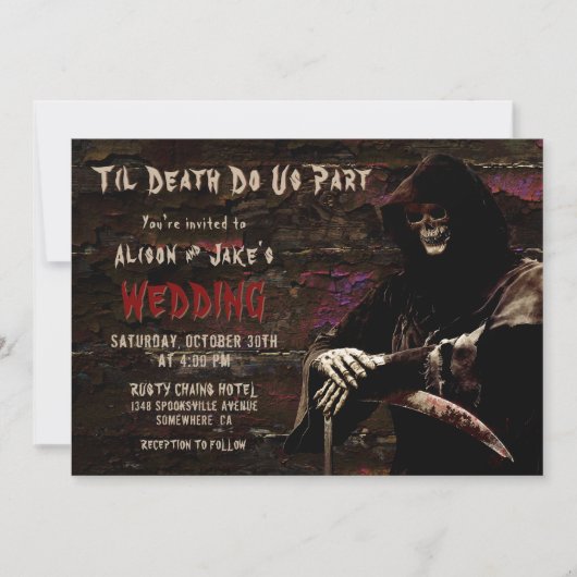 ゴシックスカル結婚ズ 招待状 (正面)