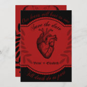 ゴシックスカル結婚ズ 招待状 (正面/裏面)