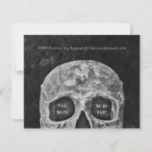 ゴシックスカル結婚ハロウィーン予算 (裏面)