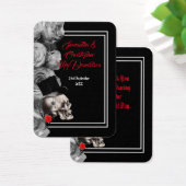 ゴシックスカル結婚ブラック感謝していズユーラベル (デスク)