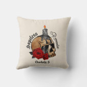 ゴシックスカル絶望的ロマンチック クッション (裏面)