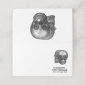 ゴシックスカル表座席表またはエスコートカード プレイスカード (外部開封)