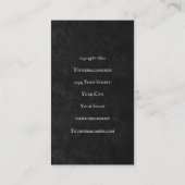 ゴシックスカル頭部白黒ケータリング 名刺 (裏面)