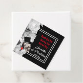 ゴシックスカル黒ありがとう結婚式 フェイバータグ (インサイチュ)