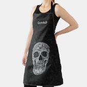 ゴシックスカル黒白の祖父グランデュデ エプロン (インサイチュ)