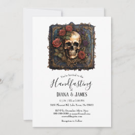 ゴシックスカル&バラエレガント手打ち 招待状