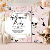 ゴシックスカル&バラハローウィンパーティ 招待状