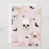 ゴシックスカル&バラハローウィンパーティ 招待状 (裏面)