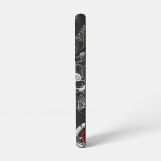 ゴシックスカル SAMSUNG GALAXYケース (左側面)