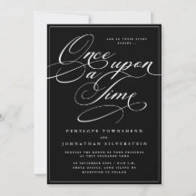 ゴシックスクリプトの黒い結婚式 Once Upon a Time