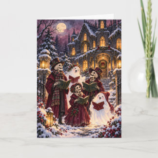 ゴシックスケルトンとゴーストのクリスマスキャロル Creepmas シーズンカード