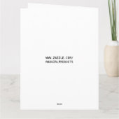 ゴシックスケルトンの結婚ブランクカード カード (裏面)
