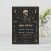 ゴシックスケルトンハロウィンパーティー Night of Frights 招待状 (スタンド正面)