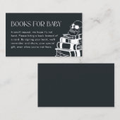 ゴシックスケルトン赤ちゃんシャワーブックベビーカード 名刺 (正面/裏面)