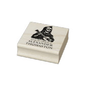 ゴシックスケルトン遊ズのギター図書名 ラバースタンプ (スタンプ)