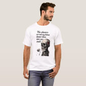 ゴシックスケルトン 骨の彫刻 美学 Tシャツ (正面フル)