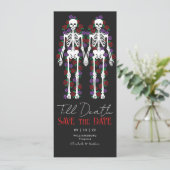 ゴシックスケルトン Till Death Save the Date 招待状 (スタンド正面)